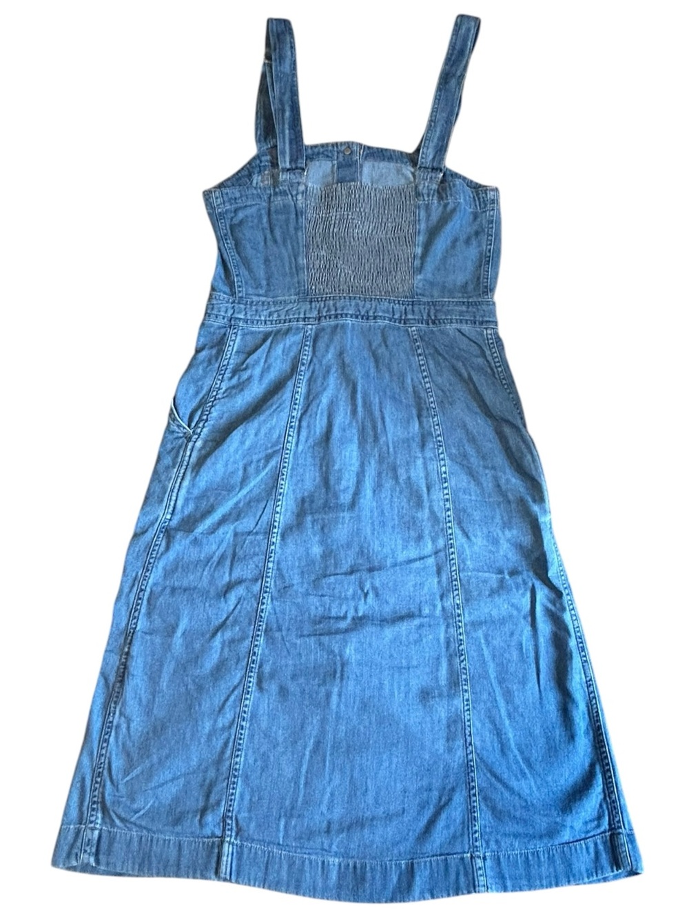 Levi’s Premium Cherie Denim Button Front Midi Dress Small - Picture 2 of 16